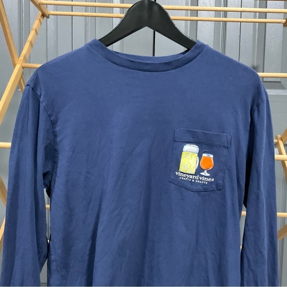 Vineyard Vines Crafts & Drafts Long Sleeve T-shirt Size Small - Picture 2 of 11